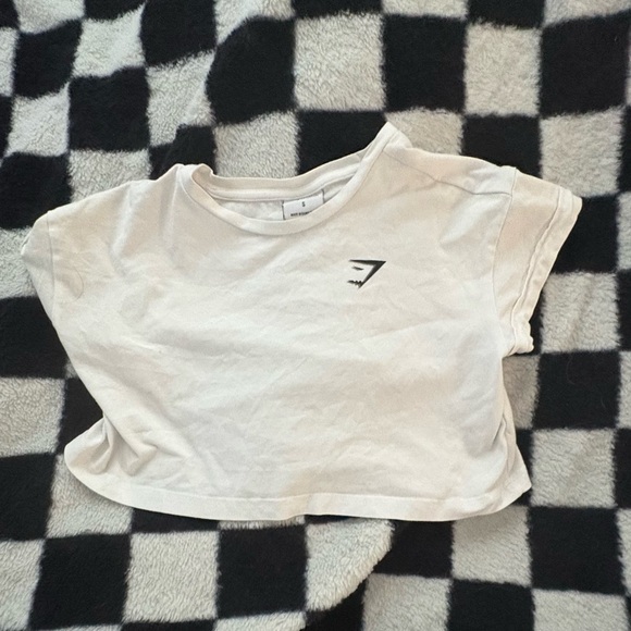 Gymshark Tops - Gymshark White Crop Top Casual Style